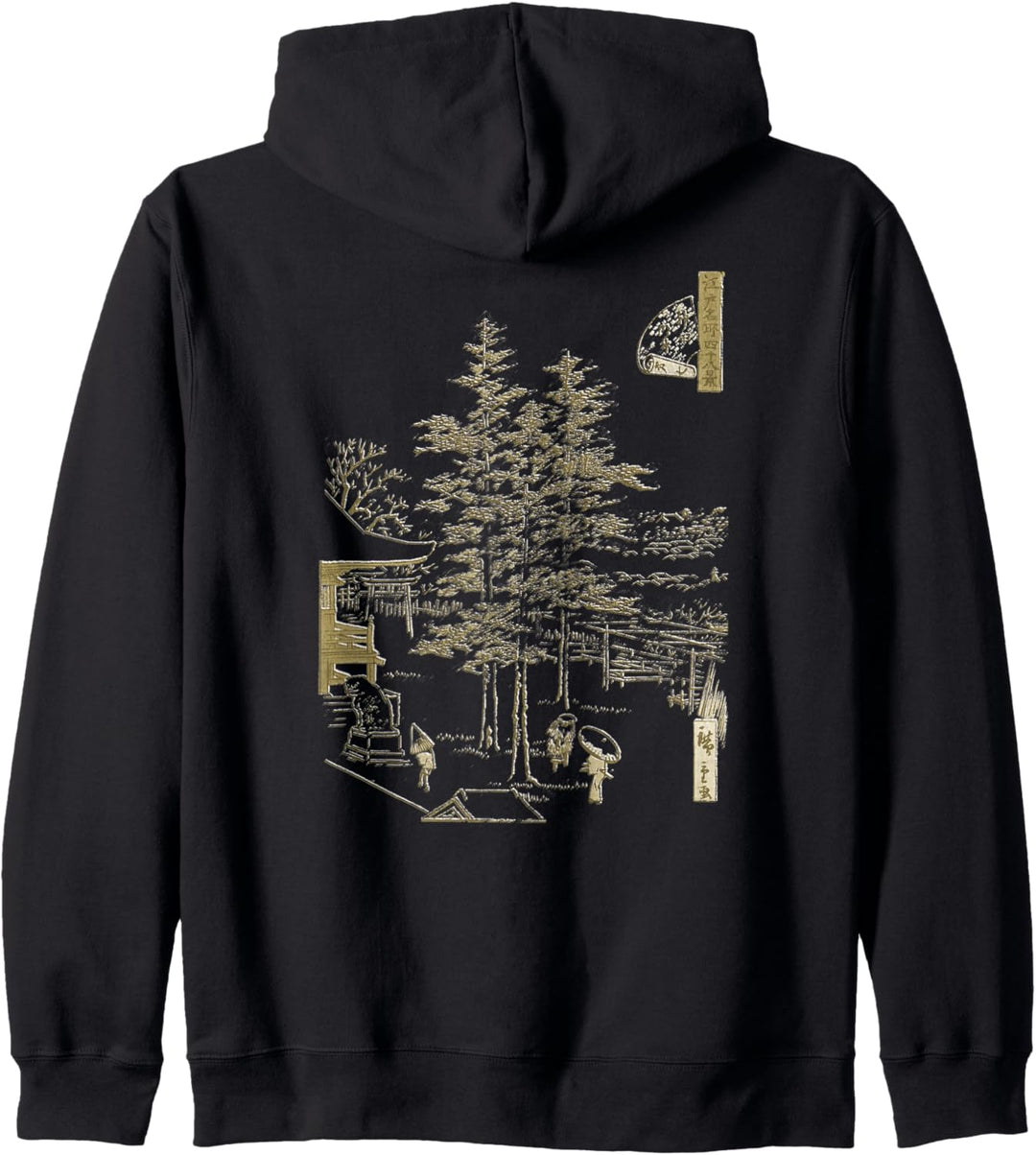 Berühmte Klassische Japanische Kunst: Kanda Tempel Schnee Kapuzenjacke