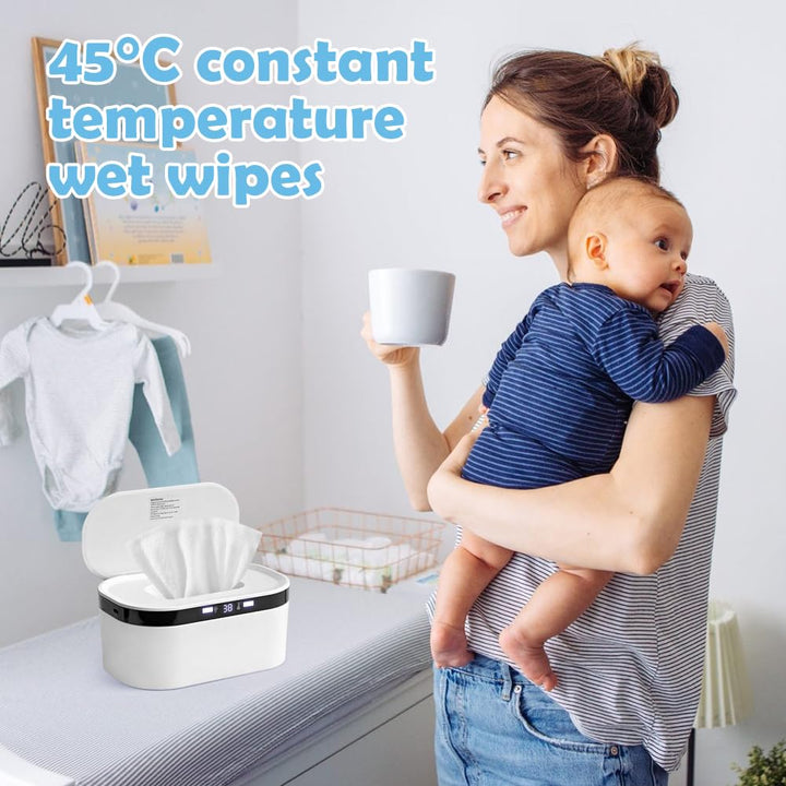 Tutamaz 10W Feuchttuch Wärmer, 3 Heizstufen Schnell, Baby Wischtuchwärmer, USB Wischtuchwärmer,Handt