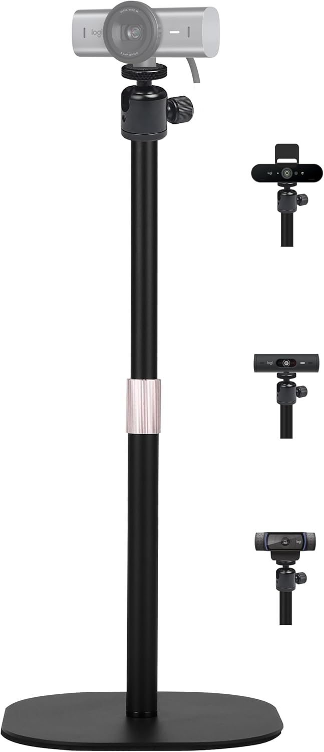 AYIZON Robuster Webcam-Ständer, Tisch-Webcam-Stativ, kompatibel mit Logitech MX Brio 4K, Brio 4K, Br
