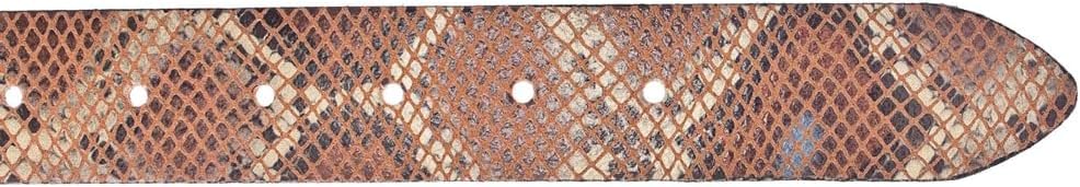 Vanzetti Animal Scouting 35mm Leather Belt W90 Henna Red/Multicolor