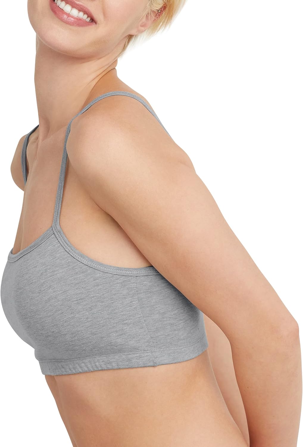 Hanes Damen BH (3er Pack) M Sky Grey Heather/Concrete Heather/White, M Sky Grey Heather/Concrete Hea