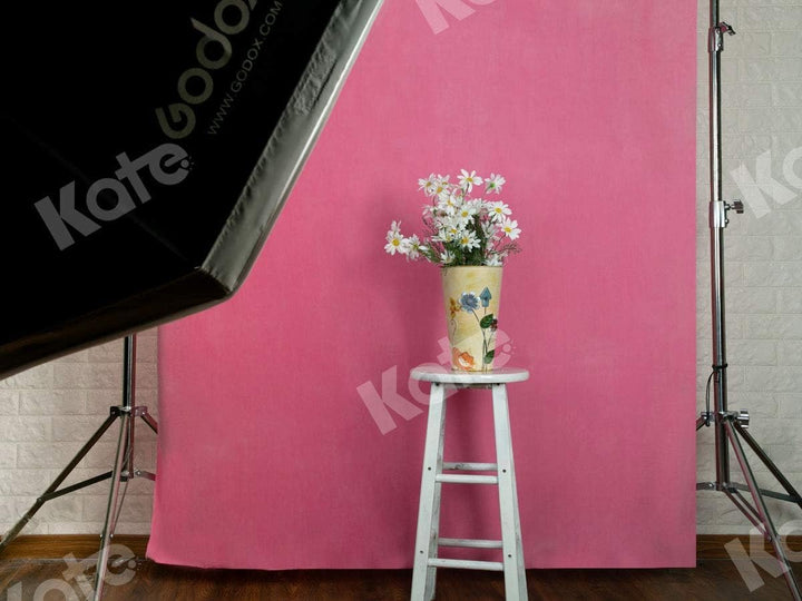 Kate Rosa Fotografie Hintergrund 1.5x2.2m/5x7ft Pink Studio Foto Hintergrund für Hochzeits Fotografi