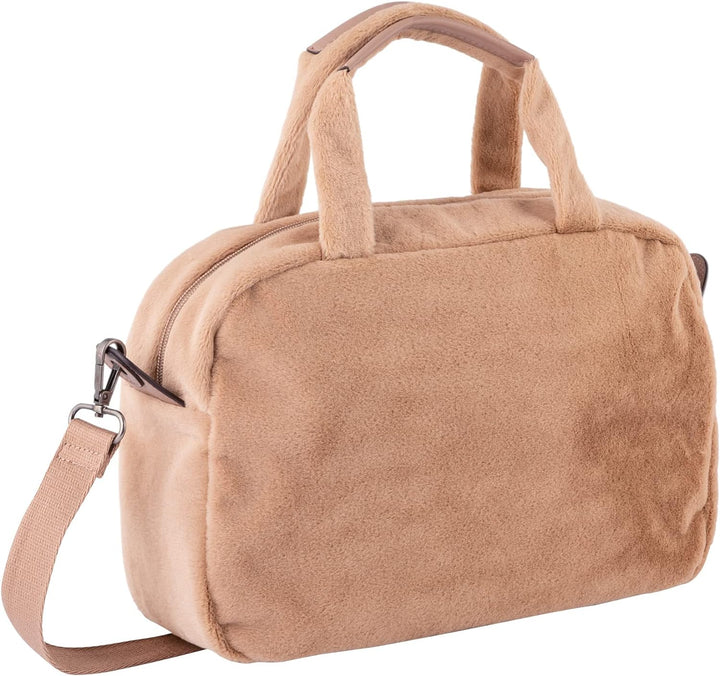 TOM TAILOR DENIM bags Klara Damen Bowling Bag Handtasche Mixed Beige Einheitsgrösse, Mixed Beige Ein