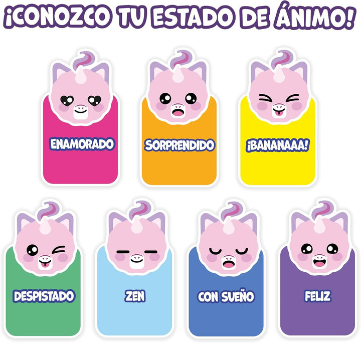 Bizak Fingerlings Magic Colors Norah, interaktives Multicolor-Haustier mit +70 Geräuschen und Bewegu