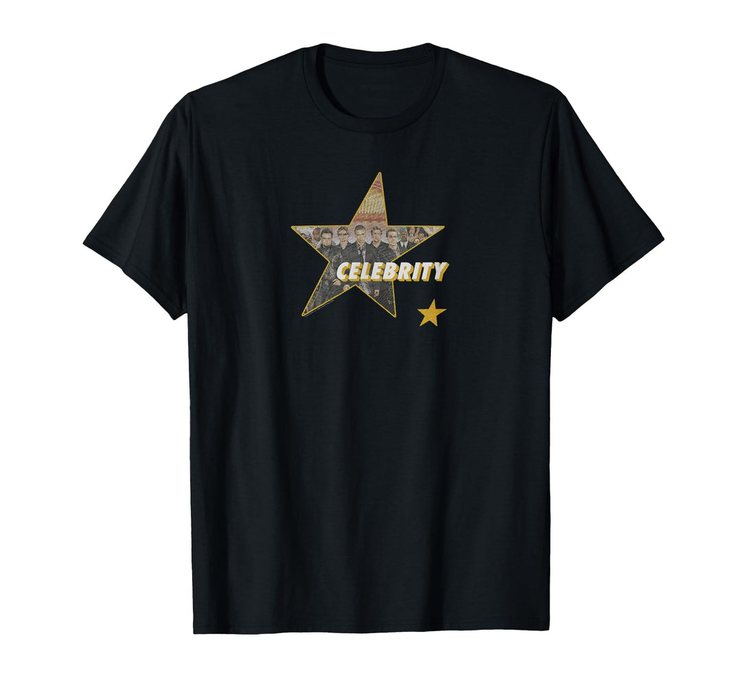 NSYNC Offizieller Popstar Vorder- und Rückseite bedruckt T-Shirt
