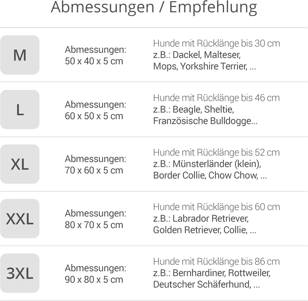 Doctor Bark Pointer | Hundekissen Urban - orthopädisch, waschbar, robust, bequem (XXL - 80x70 cm, Go