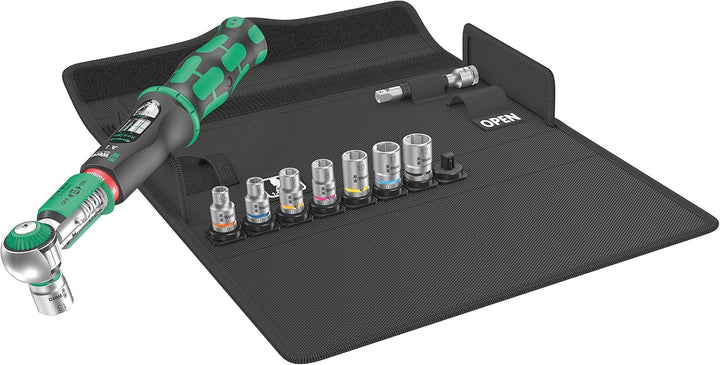 Wera 05075830001 Safe-Torque A 1 Set 1, Drehmomentschlüssel-Satz, 1/4" Vierkant, 2-12 Nm, 10-teilig,