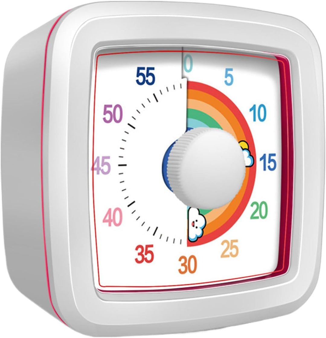 Visueller Timer Für Klassenzimmer | 60 Minuten Countdown für Kinder | Lautloser Zeitmanager Für Unte