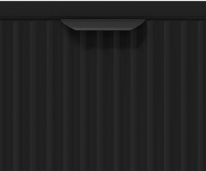 Homgoday Sideboard Schwarz 89,5 x 33 x 82 cm Holzwerkstoff Anrichte Model883455