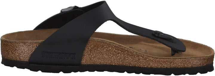 Birkenstock Classic Gizeh Birko-Flor Unisex-Erwachsene Zehentrenner 38 EU Schwarz, 38 EU Schwarz