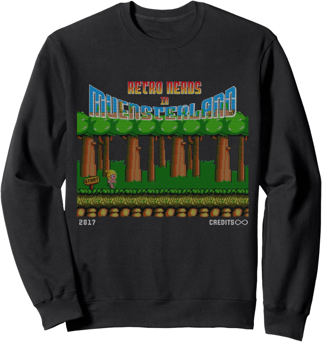 Retro Nerds Münsterland,Flipper,Pinball,Spielautomat,Arcade Sweatshirt