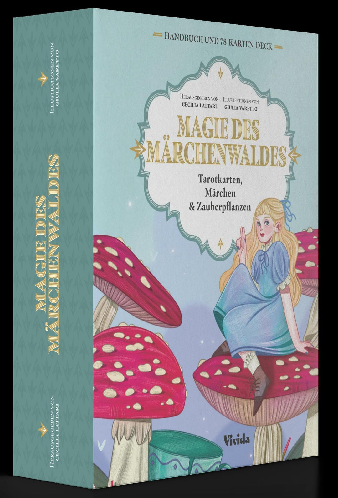 Magie des Märchenwaldes (VIVIDA): Tarotkarten, Märchen & Zauberpflanzen; Set mit Buch und 78 Karten,