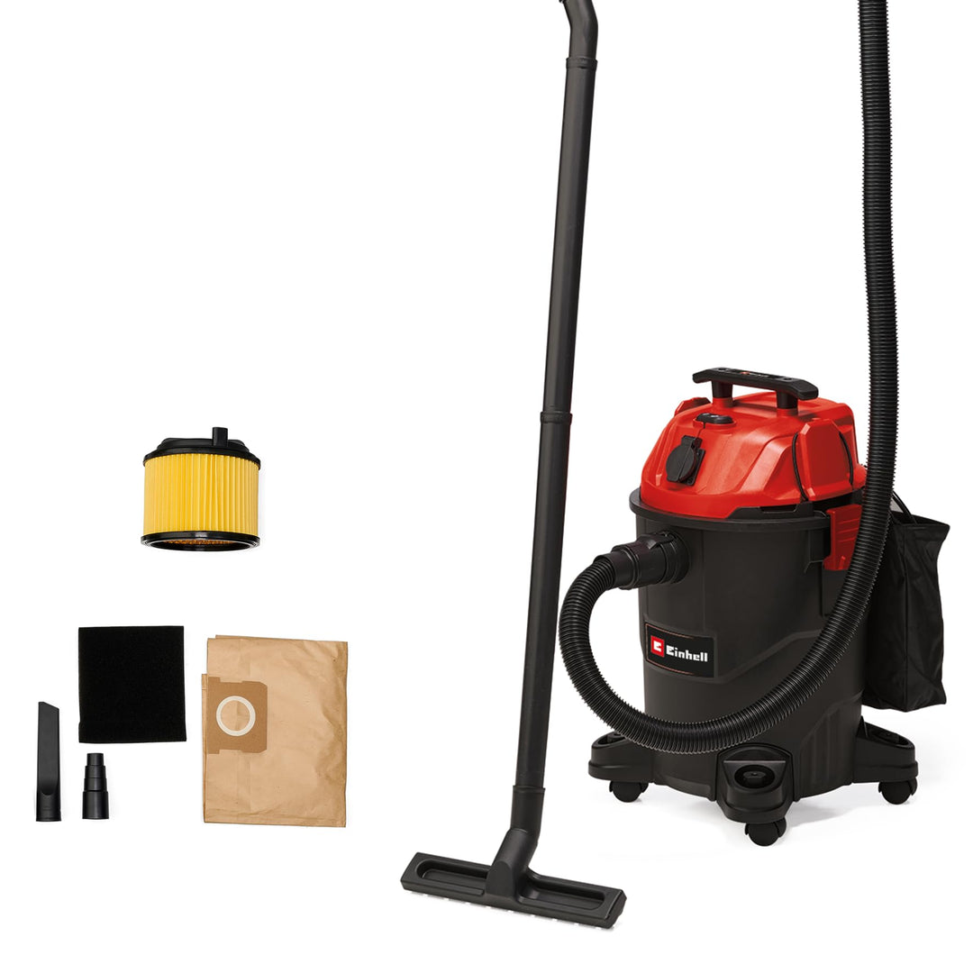 Einhell Nass-Trockensauger TC-VC 1825 A (1.250 Watt, 180 mbar Saugleistung, Automatiksteckdose, 25 L
