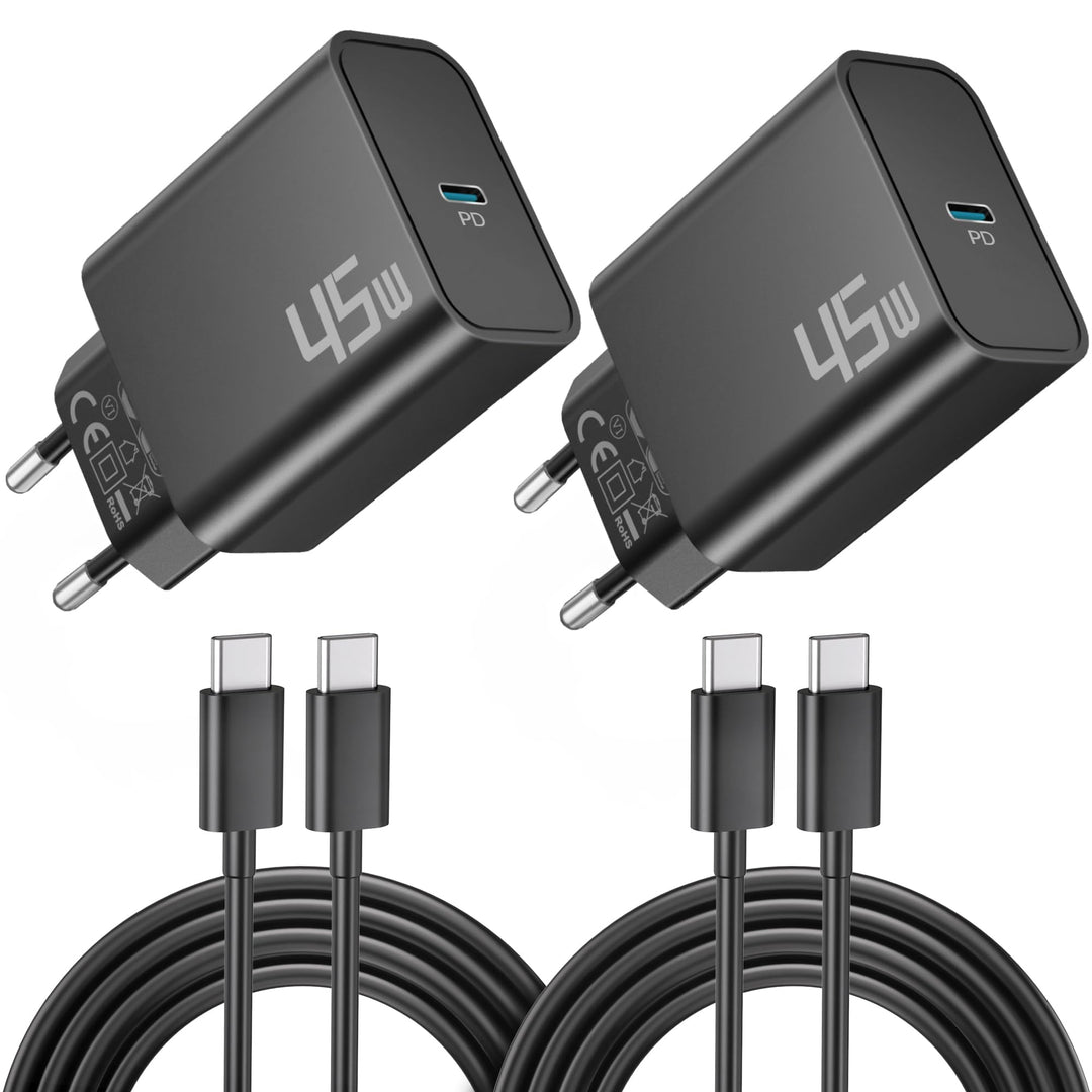 45W USB-C Schnellladegerät Schnellladekabel für Samsung Galaxy S26 S25 S24 S23 S22 FE Ultra Edge, A5