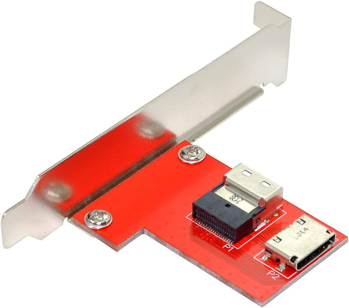 CY PCI-Express 4.0 Slimline SAS SFF-8654 auf Oculink SFF-8611 SFF-8612 PCBA Buchse Adapter mit Halte