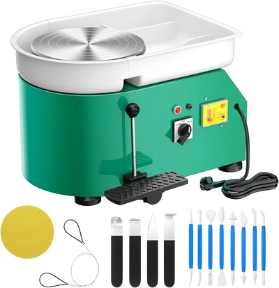 VAYOTOY Elektrische Töpferscheibe Maschine 25CM 350W Keramik Clay Maschine Professionelle Töpfersche