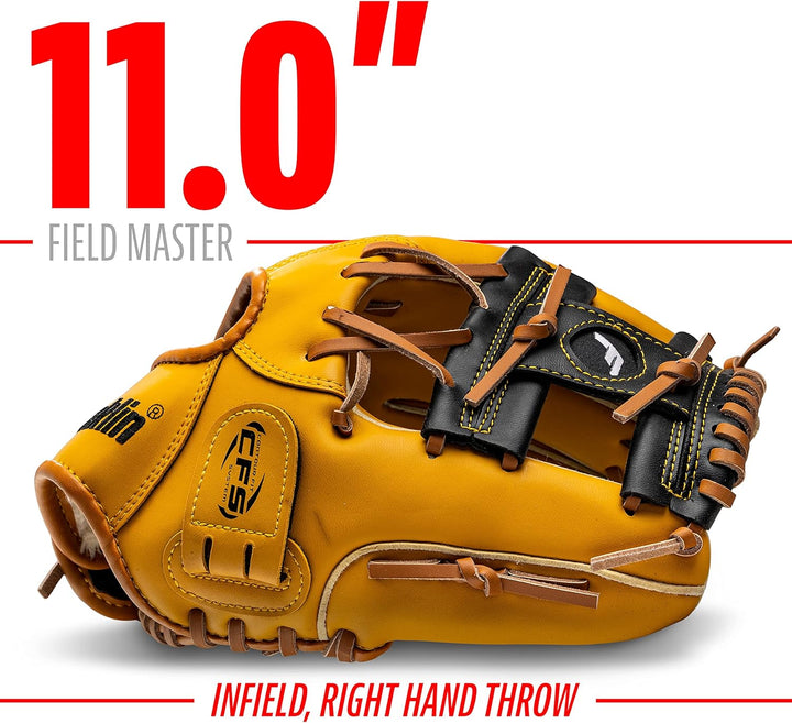 Franklin Sports Field Master Series Baseballhandschuh 28 cm Rechte Hand Wurf, 28 cm Rechte Hand Wurf