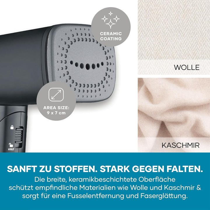 Severin Dampfglätter, Steamer, kompakt und faltbar, Schnelles Aufheizen, Reisebügeleisen, Steam Iron