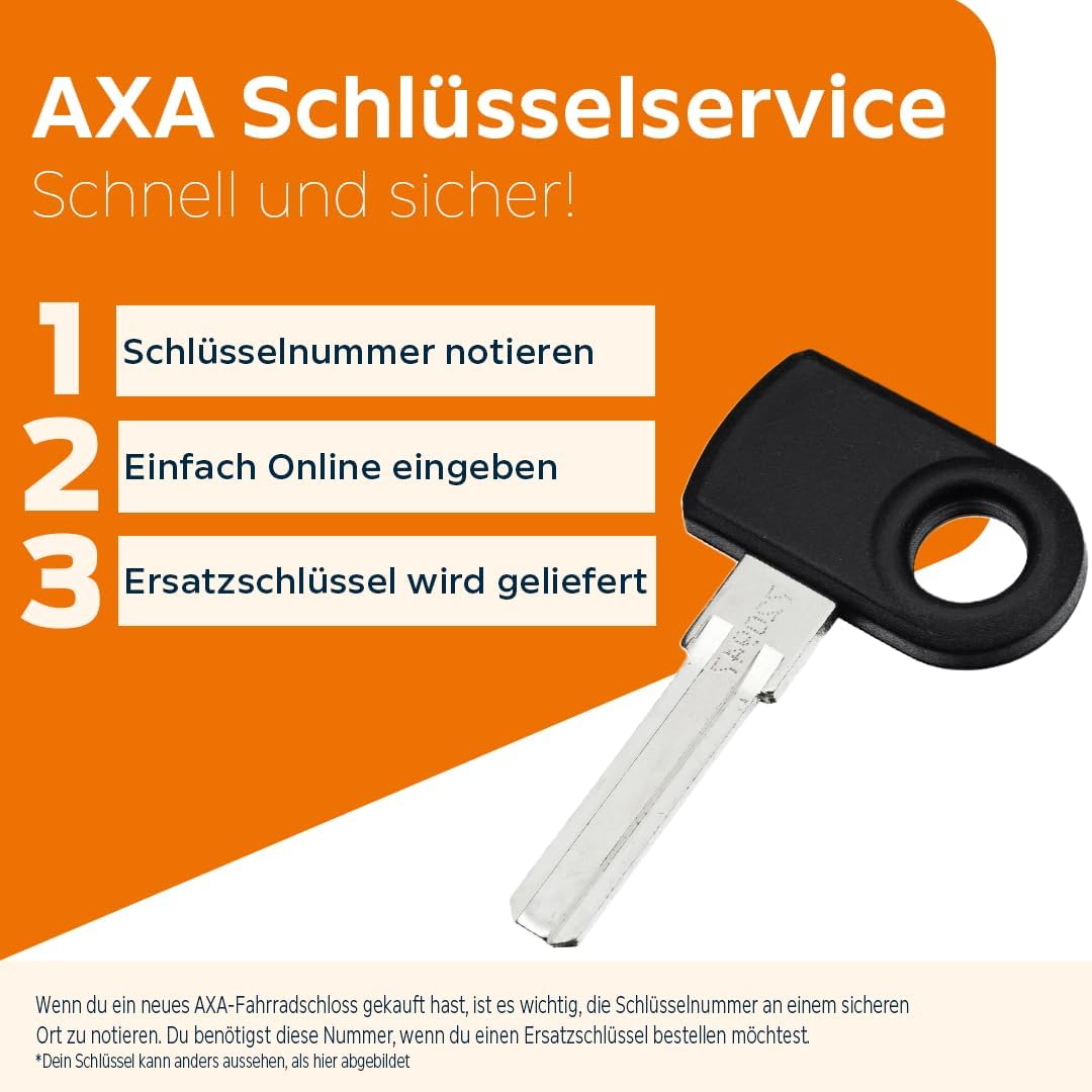 AXA Set Imenso XL Retractable + ULC 130 + Transporttasche – Rahmenschloss Set mit Einsteckkette und