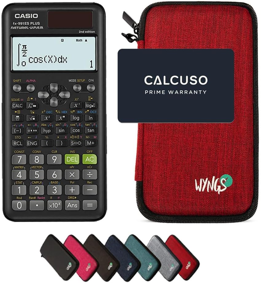 CALCUSO Sparpaket: Casio FX-991ES Plus 2nd Edition technisch-wissenschaftlicher Taschenrechner + WYN