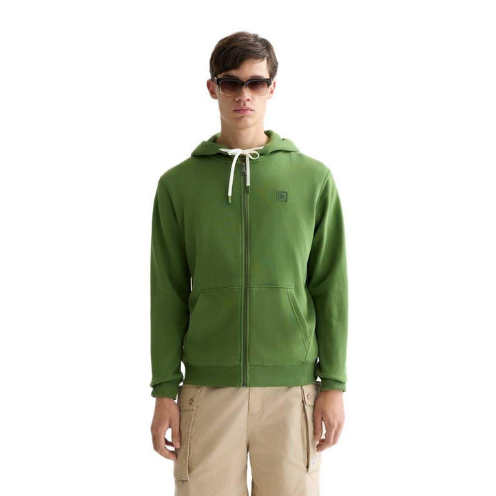 Scotch & Soda Herren Essential Badge Logo Hooded Sweatshirt Hooded Sweatshirt S Garden Green 300, S