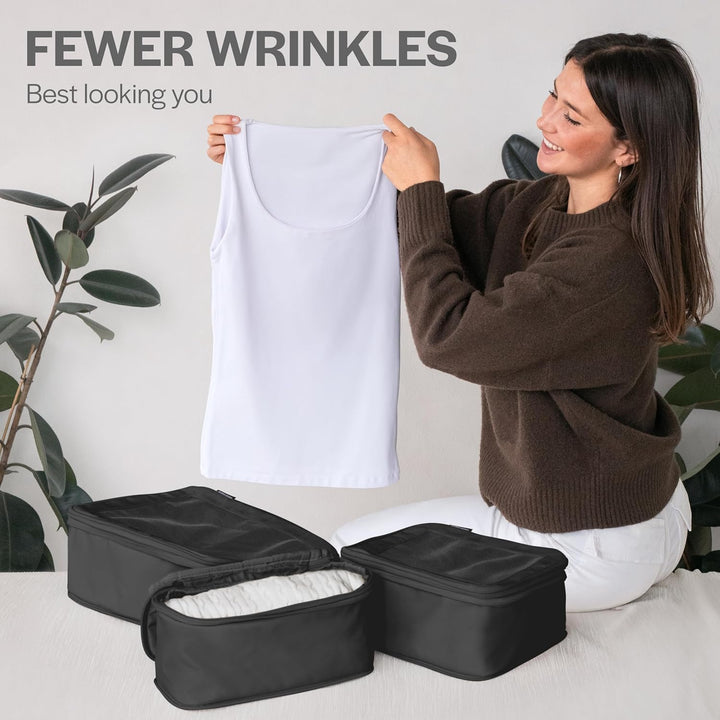 Aerotrunk Kompressions-Verpackungswürfel für Koffer – Doppelreissverschluss, Kompressionsgepäck-Orga