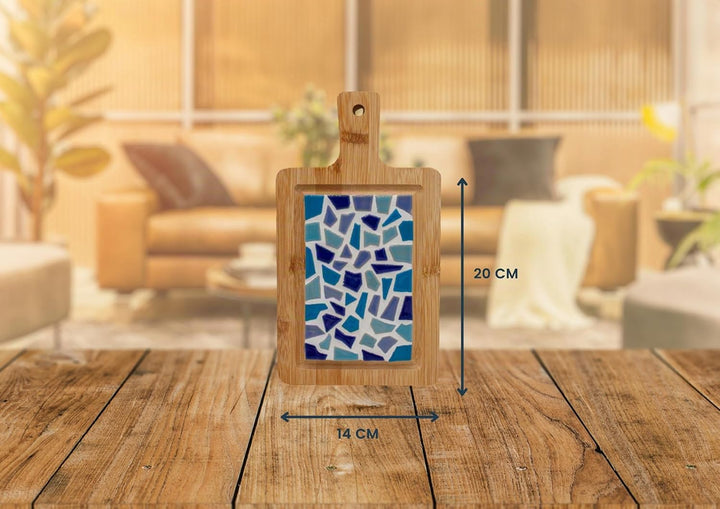 Little Creations mosaik Mini-Servierbrett Blau | DIY Bastelset Erwachsene | Gestalte deine eigene Se