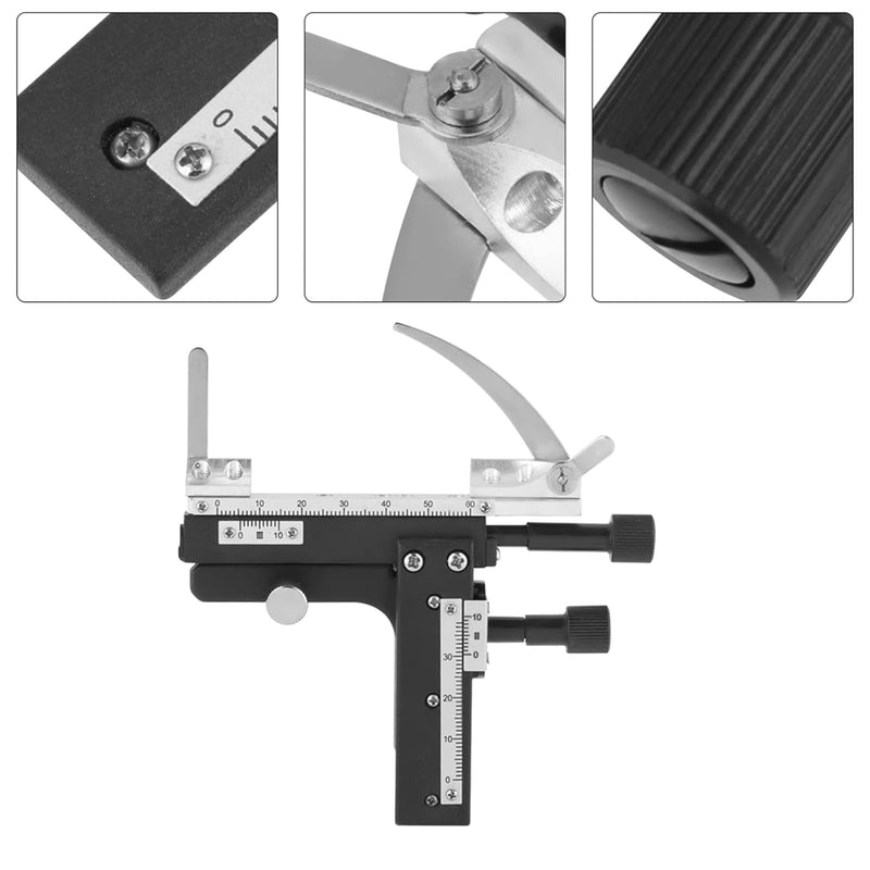 Beweglicher Mikroskoptisch ， Professioneller mechanischer beweglicher XY-Messschieber mit Skala für