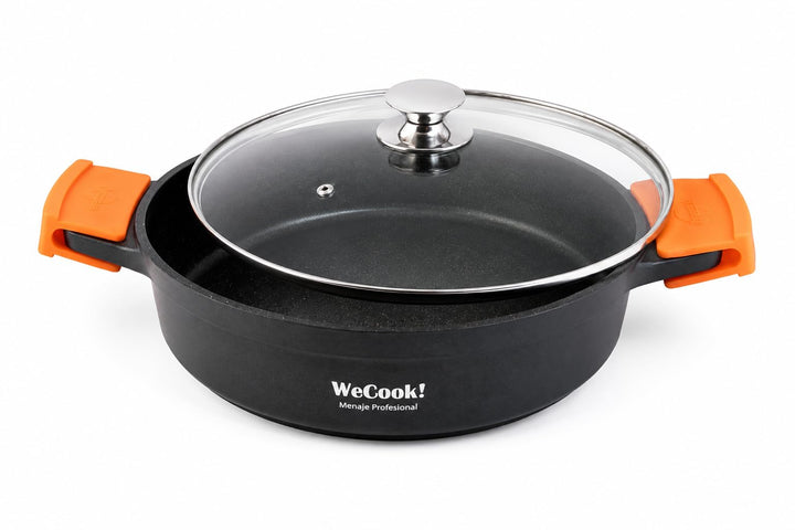 LOW COOKING POT WITH LID ECOCHEF 40 cm. 2.3 Liter, 2.3 Liter