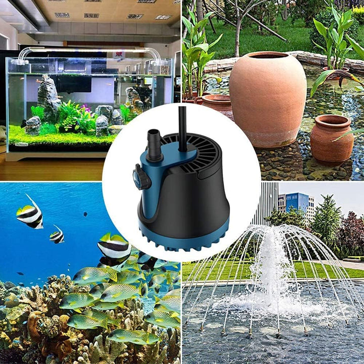 LNIDEAS Aquarium Tauchpumpe, 1800L/H 25W Aquariumpumpe,Sehr Leise Wasserpumpe mit einstellbarem Scha