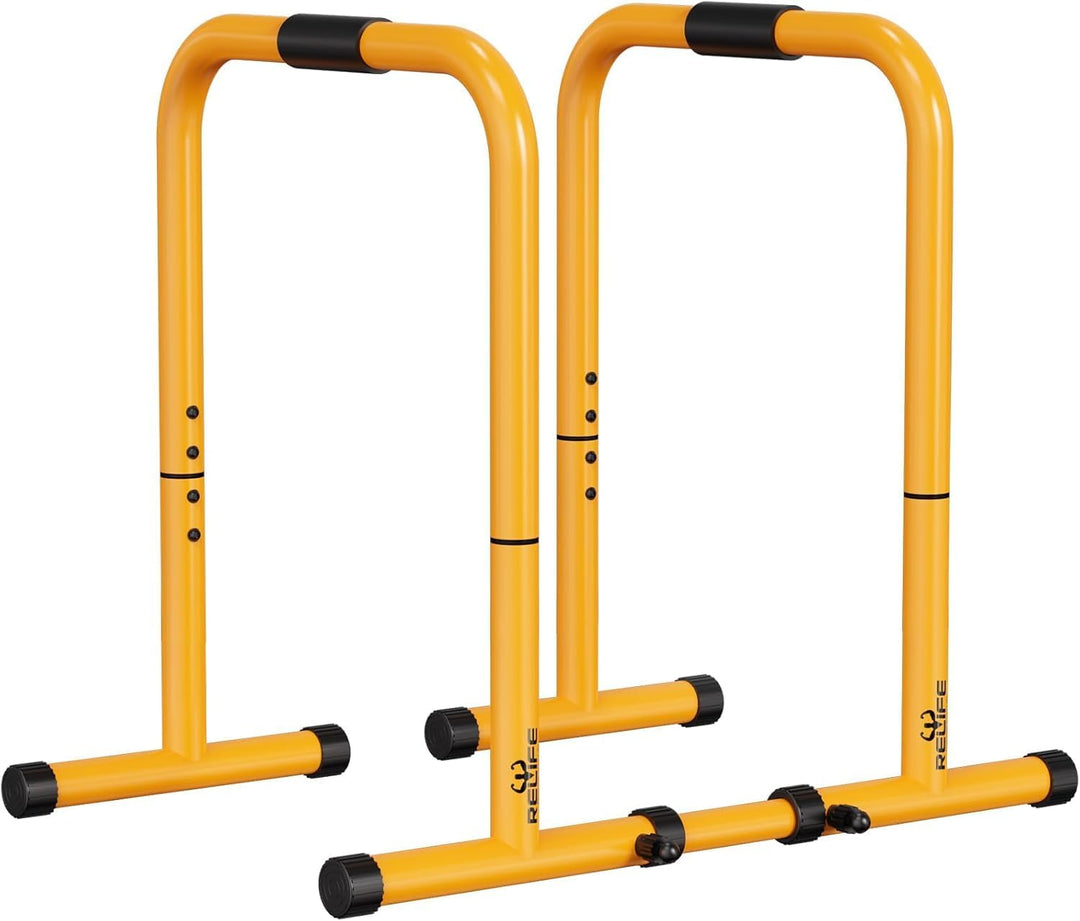 RELIFE REBUILD YOUR LIFE Dip Station Dip Bar Barren Parallettes Push Up Dip-Ständer Einstellbar Eins