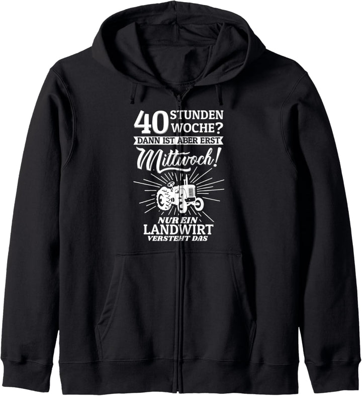 Geschenke für Landwirte Bauern Sprüche Traktor Kapuzenjacke