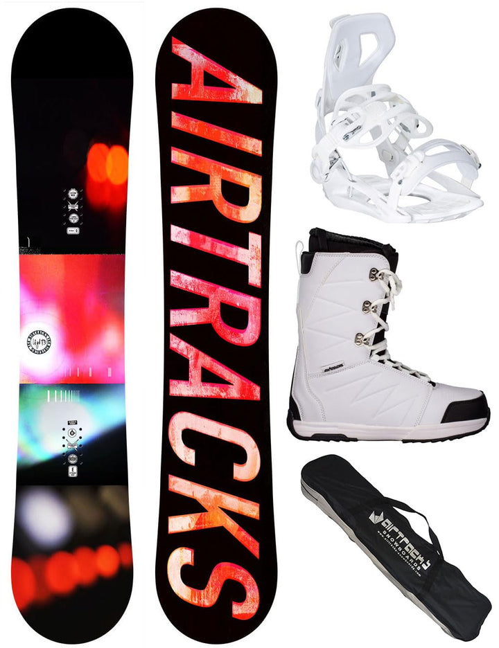 Airtracks Damen Snowboard-Set Lights Rocker + Bindung Master W Fastec + Boots + Sb Bag 138 144 147 1