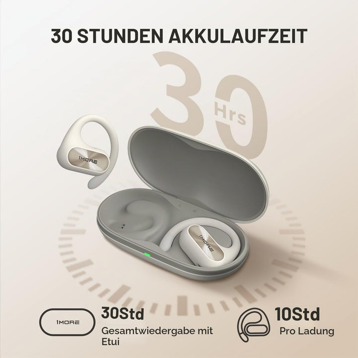 1MORE Fit SE S30 Open Ear Kopfhörer, 5.3 Bluetooth Kabellose Headphones mit 4 mikrofon, Earbuds mit