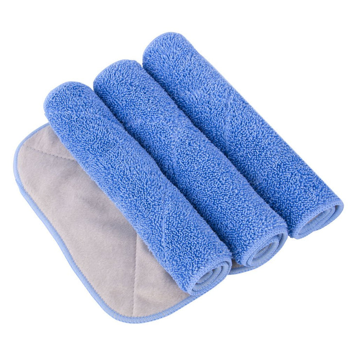 MR.SIGA Mikrofasertücher für Professionelle Wischmop, 3 Wiederverwendbaren Mikrofasertücher Blau, Bl