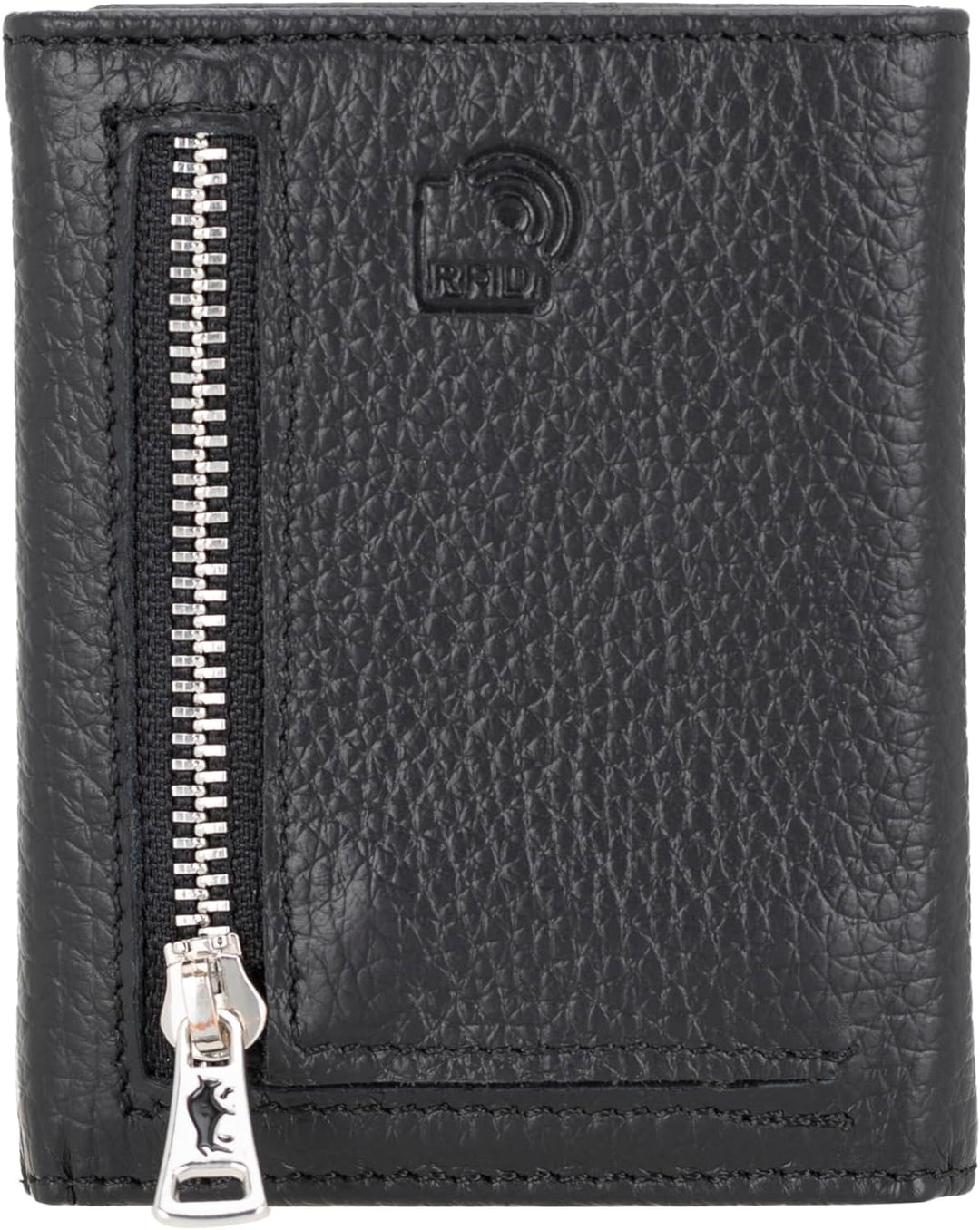 Solo Pelle NEU Slim Wallet mit Münzfach [12 Karten] Slimwallet Riga [RFID-Schutz] Kartenetui mit Mün