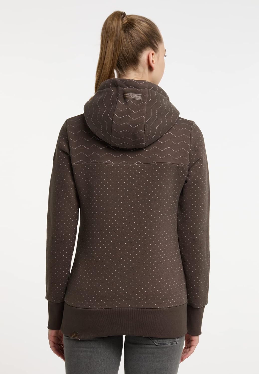 Ragwear NUGGIE Sweat Damen Frauen Kapuzenpulli,Kapuzenpullover,Hoodie,Pullover mit Kapuze S Dark Cho