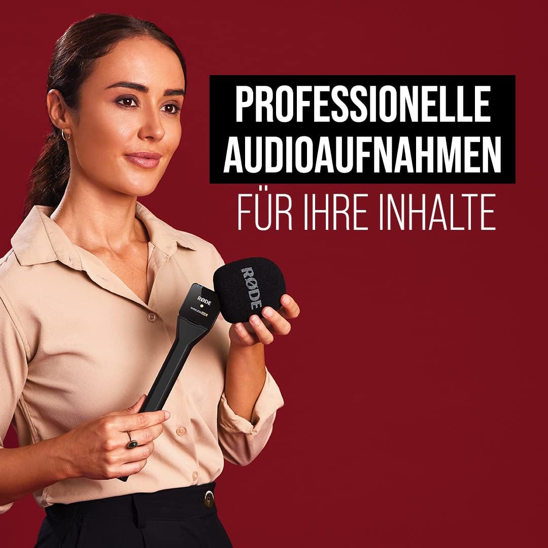 RØDE Wireless GO II Ultrakompaktes Kabelloses Zweikanal-Mikrofonsystem mit eingebauten Mikrofonen, i