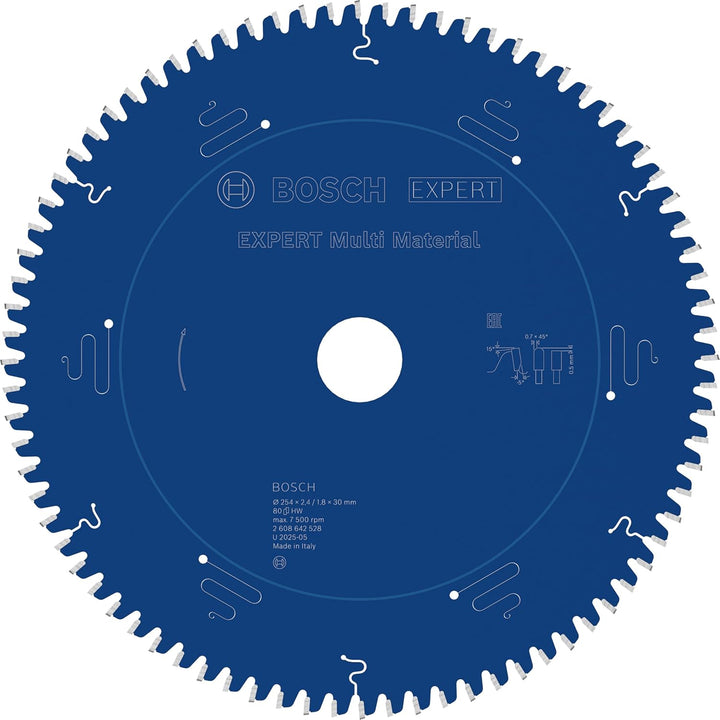 Bosch Professional 1x Kreissägeblatt Expert for Multi Material (für Multimaterial, Sägeblatt Ø 254 x