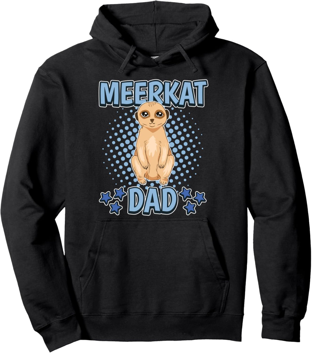 Herren Meerkat Dad Papa Vatertag Erdmännchen Pullover Hoodie