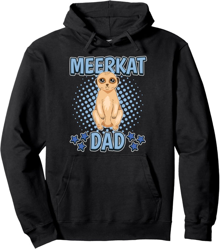 Herren Meerkat Dad Papa Vatertag Erdmännchen Pullover Hoodie