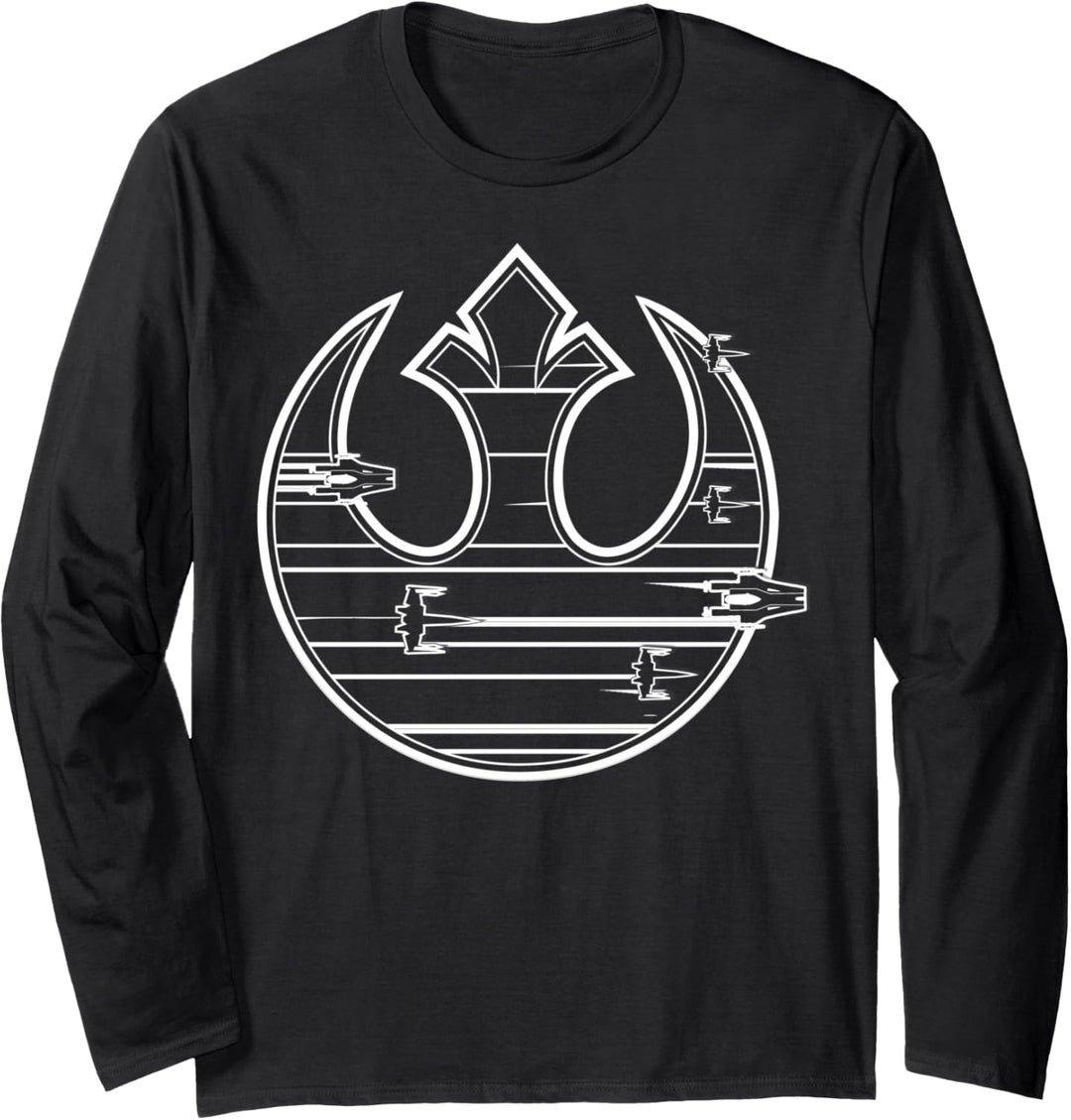 Star Wars The Last Jedi Rebel Transparent Logo Langarmshirt