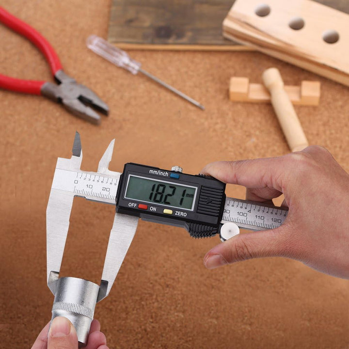 Digitaler LCD Elektronische Messschieber Noniusschieber Schieblehre Mikrometer mit LCD Bildschirm fü
