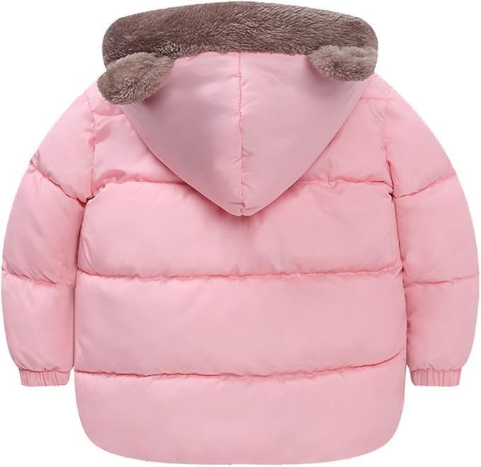 JiAmy Baby Winter Fleece Mantel Kinder Jungen Jacke Outwear Mädchen Gepolstert Kleidung 3-4 Jahre Ro
