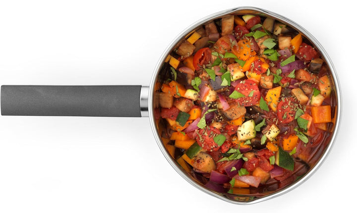 Russell Hobbs RH01164EU Excellence 20cm Stielkasserolle, 2.5L stieltopf mit Glasdeckel, hochglanzpol