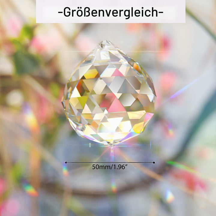 Merrynine transparente Kristallkugelprisma Sonnenlicht fängt Regenbogen Anhänger Hersteller, verwend