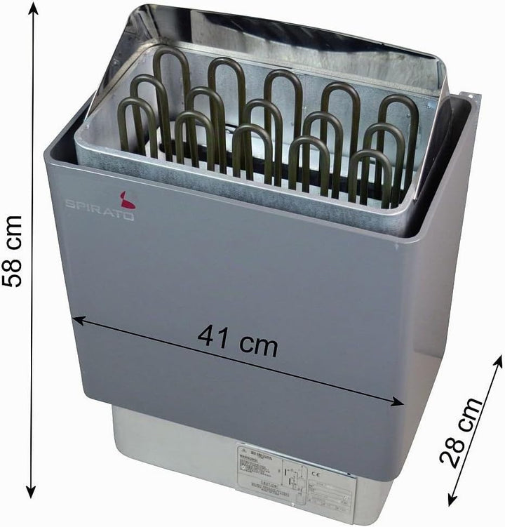 Saunaofen 6 kW mit digitaler externer Steuerung, 380V
