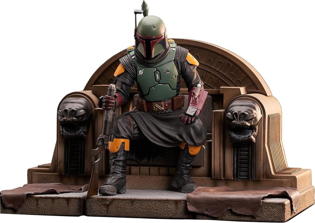 Diamond Select - Star Wars: The Mandalorian Boba FETT ON Throne Premier Collection 1/7 Scale Statue