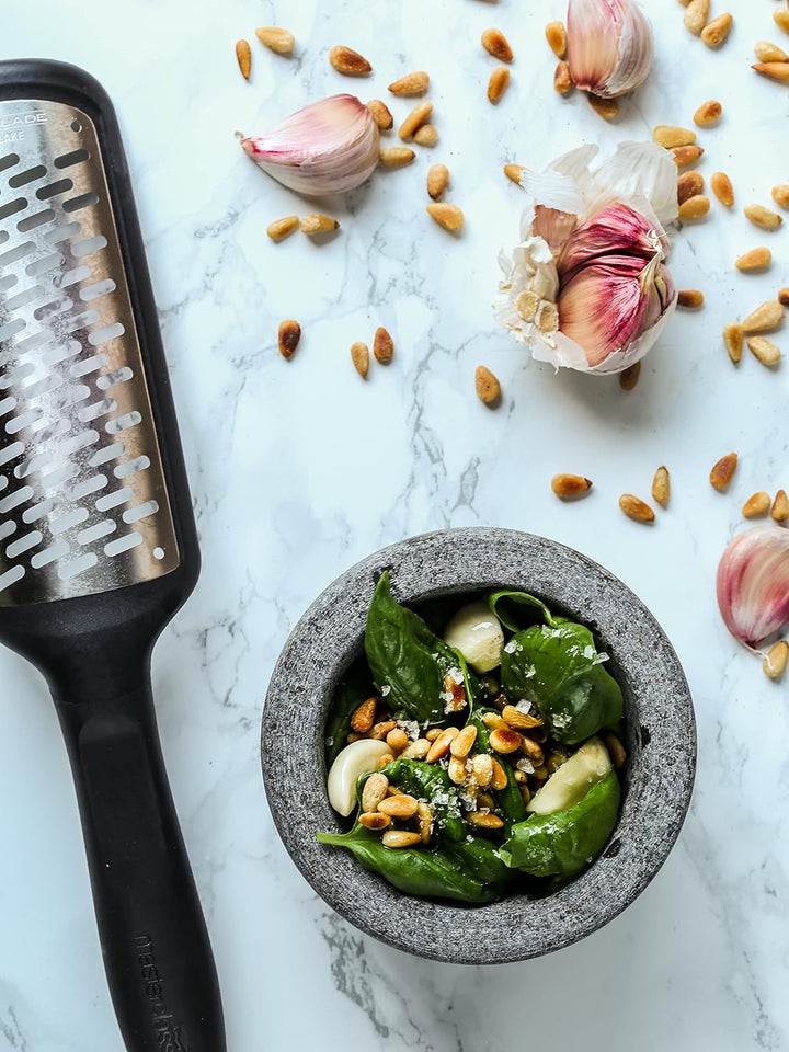 MasterClass Mörser und Stössel Set, Granit, Effizient und Stylisch, für Kräuter und Gewürze etc., 12