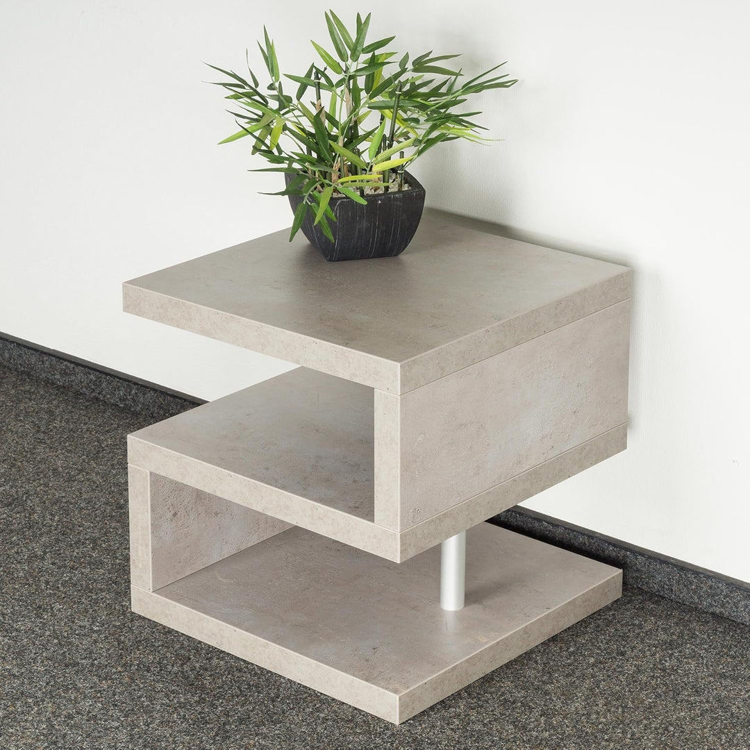 levandeo Couchtisch Sigi Betonoptik B x H x T: 44x44x44cm Grau Holz Beistelltisch Keine Montage fest